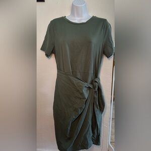 Mini T-Shirt Wrap Dress
